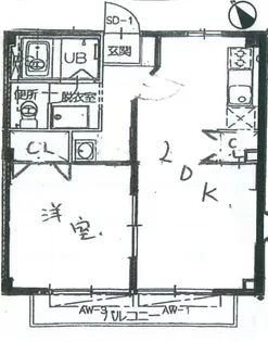 ハイツサンフラワー【2階】の間取り