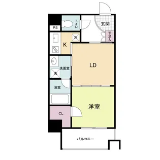 サムティ難波グレイス【4階】の間取り