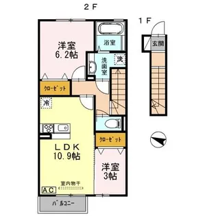 兵庫県神戸市長田区大塚町9丁目【アパート】の間取り