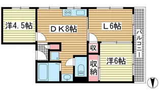 シャトレイユ【5階】の間取り