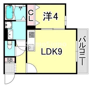 レクエルド笠屋町【1階】の間取り