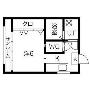 福田ビル【3階】の間取り