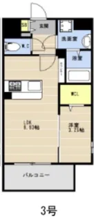 LIBTH天神東III【10階】の間取り