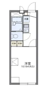 レオパレス浜御影【2階】の間取り