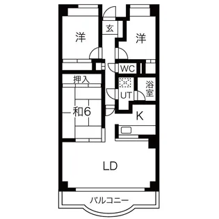 デメテル高取台【10階】の間取り