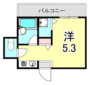 ブランシュ甲東園【4階】の間取り