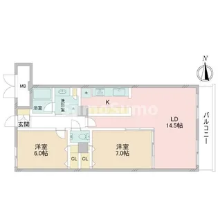 Savoir Ebis(サヴォアエビス)【2階】の間取り