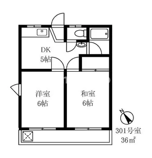 エルハーベン玉川台【3階】の間取り