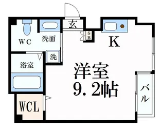 クラウンシティ本山【5階】の間取り