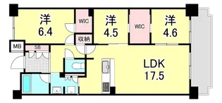 パークホームズ夙川松下町【3階】の間取り