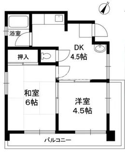 柳瀬マンション【3階】の間取り