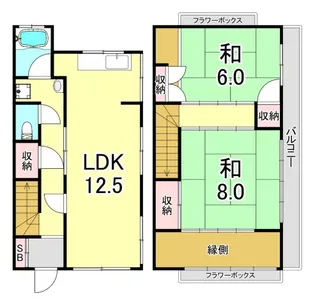兵庫県神戸市長田区五位ノ池町4丁目【一戸建】の間取り