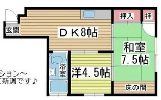 元町コーポラス【3階】の間取り