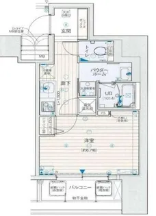 アドバンス神戸アルティス【6階】の間取り