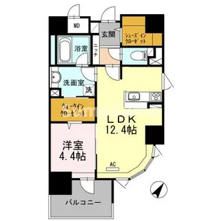 リーブル博多駅前【3階】の間取り