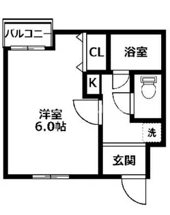 サンウィング神陽【4階】の間取り
