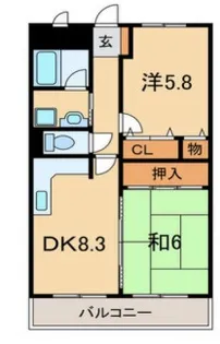 フォレスト星陵台【2階】の間取り