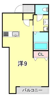 マンション向洋【2階】の間取り