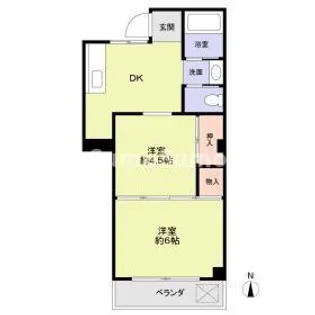 兵庫県神戸市東灘区本山南町8丁目【マンション】の間取り