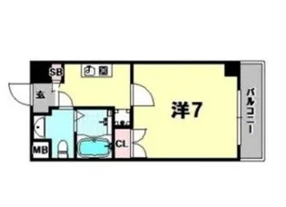 スカイヒル名谷【5階】の間取り