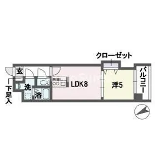 グラヴィス平尾【4階】の間取り