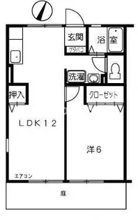 シルバーコート浜公園【1階】の間取り