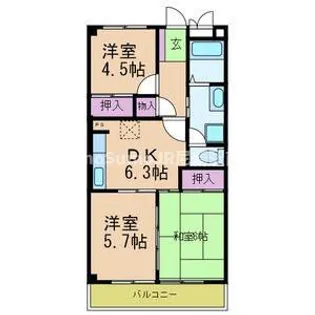 兵庫県尼崎市上ノ島町3丁目【マンション】の間取り