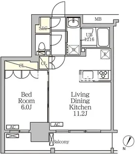 ジオエント白金台【3階】の間取り