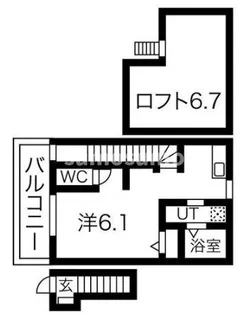 あんしん+稲葉荘08の間取り