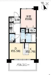 UR浜甲子園なぎさ街 22号棟【6階】の間取り