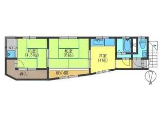 岡野ハイツ【2階】の間取り