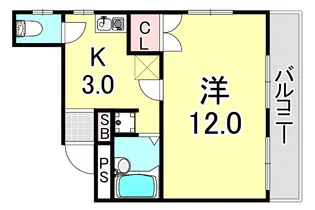 荒田マンション【5階】の間取り