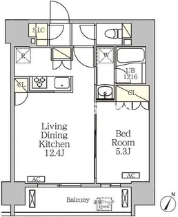 ジオエント白金台【8階】の間取り