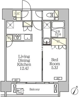 ジオエント白金台【11階】の間取り