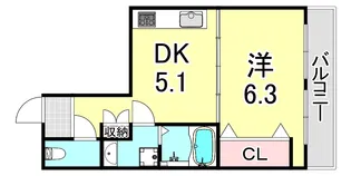 坂上コーポラス【4階】の間取り