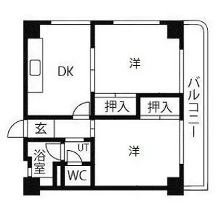兵庫県神戸市灘区八幡町4丁目【マンション】の間取り
