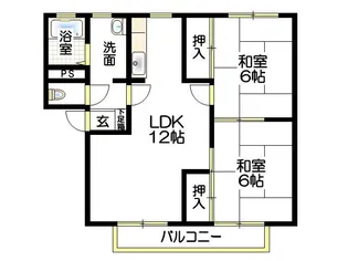 メルヴィル A棟【1階】の間取り