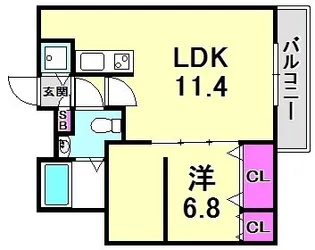 リタコート【2階】の間取り