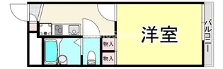 レオパレスウエストリバー【1階】の間取り