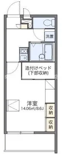 レオパレスリバーサイドイン千星【2階】の間取り