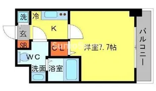 大阪府大阪市浪速区日本橋3丁目【マンション】の間取り
