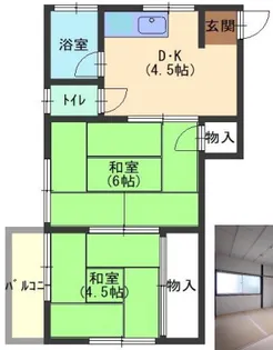 旭荘【2階】の間取り
