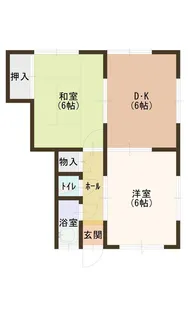 井上ハイツ【1階】の間取り