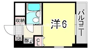 兵庫県尼崎市南清水【マンション】の間取り