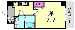 アーバンフラッツ王子公園【6階】の間取り