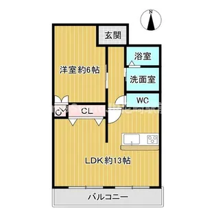 兵庫県尼崎市久々知1丁目【アパート】の間取り