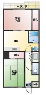 兵庫県神戸市長田区野田町5丁目【マンション】の間取り