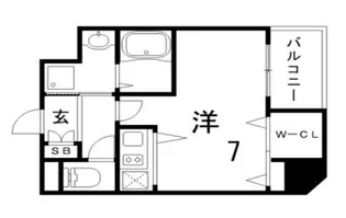 TOYOTOMI STAY Premium神戸湊川公園【7階】の間取り