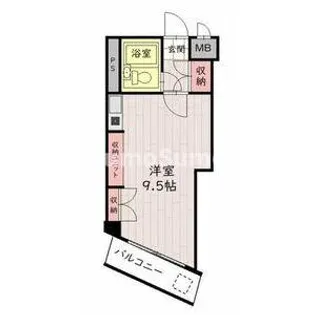 福岡県福岡市中央区六本松4丁目【マンション】の間取り