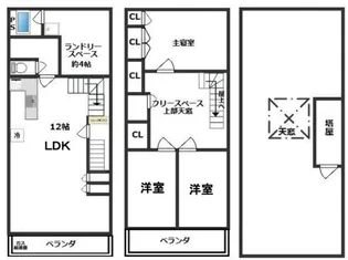 兵庫県神戸市兵庫区水木通6丁目【一戸建】の間取り